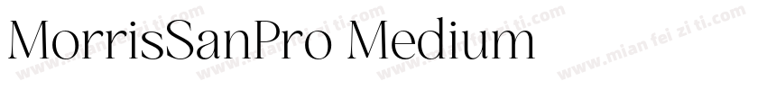 MorrisSanPro Medium字体转换